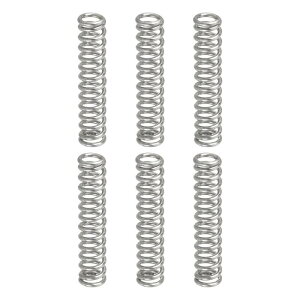 uxcell 6�� ���k�o�l 0.5mm ���C���[�a×3 mm �O�a×15mm ����304�X�e�����X�|�����o�l�{�[���y�����̓o�l �V���o�[