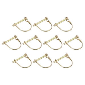 uxcell 6.3 mm x 55mm�����`�s��10�Z�b�g �����O�t�� �g���[���[�s�� �{�[�g �J���b�N �J�k�[�g���[���[ �g���N�^�[�g�����[�p ���F