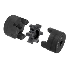 uxcell 7/16 ���� 1 L075 �t���L�V�u�� 3�s�[�X L-Jaw �J�b�v�����O �J�v���[�Z�b�g & �u�i-N NBR ���o�[�X�p �C�_�[ ���O�X�v���b�^�[�n�C�u���b�h�@��p