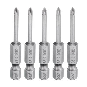 uxcell 5�� #0 �t�F���v�X�h���C�o�[�r�b�g PH0 1/4 �w�b�N�X �V�����N 2 (50mm) �����C S2 �X�`�[�� �C���_�X�g���A�� �O���[�h �X�N�����[�h���C�o�[�r�b�g �N���X �w�b�h �d���h���� �r�b�g 0.118 (3