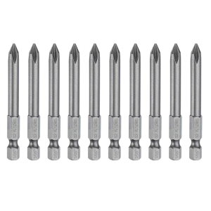 uxcell 10�� #1 �t�F���v�X�h���C�o�[�r�b�g PH1 1/4 �w�b�N�X �V�����N 2.56 (65mm) �����C S2 �X�`�[�� �C���_�X�g���A�� �O���[�h �X�N�����[�h���C�o�[�r�b�g �N���X �w�b�h �d���h���� �r�b�g 0.23