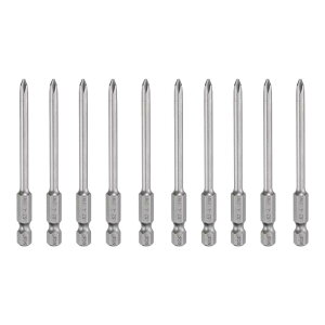 uxcell 10 #1 tFvXhCo[rbg PH1 1/4" wbNX VN 3.15" (80mm) C S2 X`[ C_XgA O[h XN[hCo[rbg NX wbh dh rbg 0.