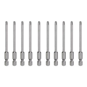 uxcell 10 #2 tFvXhCo[rbg PH2 1/4" wbNX VN 3.15" (80mm) C S2 X`[ C_XgA O[h XN[hCo[rbg NX wbh dh rbg 0.