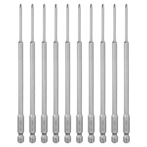 uxcell 10�� #0 �t�F���v�X�h���C�o�[�r�b�g PH0 1/4 �w�b�N�X �V�����N 6 (150mm) �����C S2 �X�`�[�� �C���_�X�g���A�� �O���[�h �X�N�����[�h���C�o�[�r�b�g �N���X �w�b�h �d���h���� �r�b�g 0.098 
