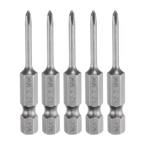 uxcell 5�� #0 �t�F���v�X�h���C�o�[�r�b�g PH0 1/4 �w�b�N�X �V�����N 2 (50mm) �����C S2 �X�`�[�� �C���_�X�g���A�� �O���[�h �X�N�����[�h���C�o�[�r�b�g �N���X �w�b�h �d���h���� �r�b�g 0.098 (2