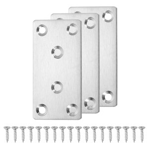 uxcell tbgCv[g XeXX`[ tbgXg[gu[Xu Pbg Cڍv[g lWt ؐƋ̃R[i[Œp 40x80 mm Vo[ 3Zbg