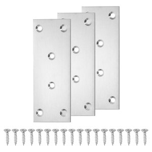 uxcell tbgCv[g XeXX`[ tbgXg[gu[Xu Pbg Cڍv[g lWt ؐƋ̃R[i[Œp 48 x125 mm Vo[ 3Zbg