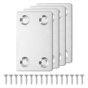 uxcell tbgCv[g XeXX`[ tbgXg[gu[Xu Pbg Cڍv[g lWt ؐƋ̃R[i[Œp 38x60 mm Vo[ 4Zbg