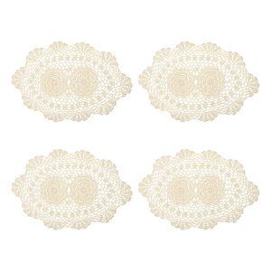 uxcell 4 16x10" nhCh j҂ hC[ |GXe ȉ~`e[u j҂ _CjOe[u Lb` p[eB[p x[W