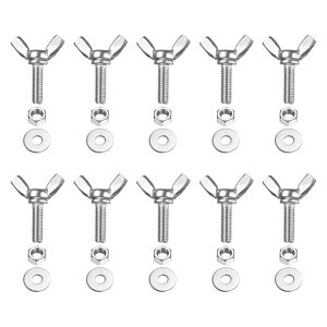 PATIKIL M5-0.8 x 16 mm �E�B���O�o�^�t���C�X�N�����[10�� 304�X�e�����X�X�`�[���E�B���O�i�b�g����у{���g�}�V���t�@�X�i�[�T���n���h�X�N�����[�d�q�@��DIY�c�[���p�V���o�[