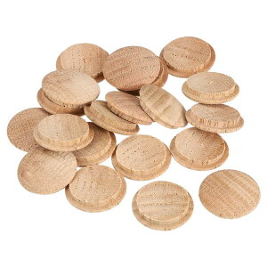 uxcell 20��0.98 x 1.18"�̖ؐ��z�[���v���O �ؐ��l�W���J�o�[ �֎q�K�i�N���t�g�Ƌ�؍H�p�|�P�b�g�{�^���v���O