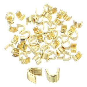 uxcell 70�̃W�b�p�[�X���C�_�[���e�[�i�[ 5mm��U���^�g�b�v�X�g�b�p�[�N���[�Y�h�G���h�W�b�p�[ �o�b�O �R�[�g �W���P�b�g �o�b�N�p�b�N�p�̌����i ���C�g���F