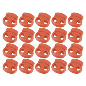 uxcell 40��5mm�v���X�`�b�N�R�[�h���b�N �_�u���z�[���X�v�����O�X���C�_�[�g�O���N���b�v�G���h�X�g�b�p�[ �h���[�X�g�����O�p���R�[�h�C�Ђ��p�t�@�X�i�[ �L������