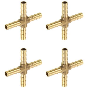 uxcell �^�J��4�E�F�C�p�C�v�p�� 1/4�i6mm�j�N���X�o�[�u���j�I���p��p�C�v�A�_�v�^�[ ��/�R��/��C�A���p�p�C�v���C���ڑ��p
