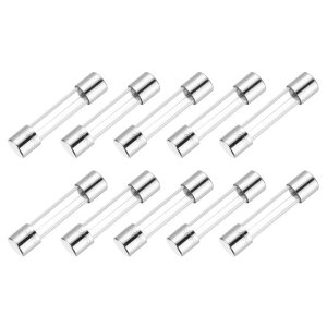 uxcell q[Y 6A 250V KXǃq[Y 5x20mm xq[Y ULF ƓdipX[u[q[Y(10)