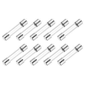 uxcell 3A 250V KXq[Y 6x30mm xq[Y UL FX[u[q[Y Ɠdip (10 pbN)