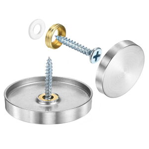 uxcell 12 ˂Jo[Lbv XeX|~[XN[fReBuLbvJo[lC ŔLn[hEFAݗp~[XN[t@Xi[ a40mm Vo[