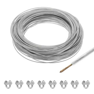 uxcell 2mmi1/16"jNArj[R[ebhC[[v 60m / 197ft Koj[Y|C[[v M3[vX[u8t XgO Cg݂ fbL肷 K[fC[ɓK