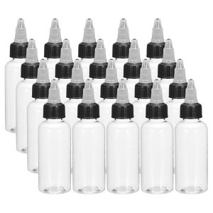 uxcell �X�N�C �[�Y�{�g�� �N���A �f�B�X�y���T�[�{�g�� �c�C�X�g�L���b�v�W�t�� �v���X�`�b�N �X�v���[�{�g�� �P�`���b�v �}�X�^�[�h �N���t�g�p 2oz/60ml 20��