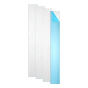 uxcell 6061 T651�A���~�j�E���V�[�g���^�� 11.8 x 0.8 x 0.06�̒����`�t���b�g�v���[��A���~�j�E���v���[�g �V���O���v���e�N�e�B�u�t�B�����ŕ���ꂽDIY�N���t�g�ƊE�����̔M�����\�i�V���o