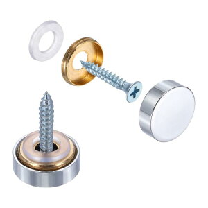 uxcell 6�Z�b�g �X�N�����[�J�o�[�L���b�v�^�J���t���b�g�~���[�p�����l�W�L���b�v �T�C���L���E�n�[�h�E�F�A�{�H�p���a16mm������F