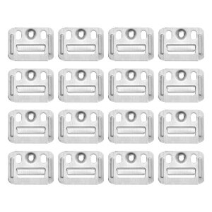 uxcell 120��40mmx30mmx0.4mm�̕ǃp�l���o�b�N�� �X�e�����X�|��̌^�ǃp�l���N���b�v �Ƌ�Œ�N�����v�n���K�[�ǎ��t���N���b�v �V���o�[