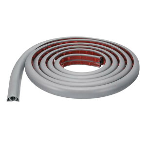 uxcell 8ft �R�[�h�J�o�[ �t���A W0.3 x H0.3 �C���i�[�`���l�� PVC �B�������P�[�u���t���A���C���[�n�C�_�[���C���[�J�o�[�v���e�N�^�[ �P�[�u���g���b�v�h�~ �P�[�u���Ǘ� �O���[