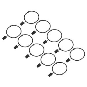 uxcell �N���b�v�t���J�[�e�������O 36�� �h���[�v�J�[�e���N���b�v�����O 2�C���` �J�[�e���N���b�v�����O�t�b�N�i���j