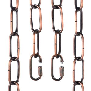 uxcell 6ft �Ɩ��p�`�F�[�� 4mm/0.16���[�v���^���y���_���g�V�����f���A�`�F�[�������p �N�C�b�N�����N ���b�N2�t�� �v�����g�y���_���g/�V�����f���A�Ɩ����p ���b�h�u�����Y