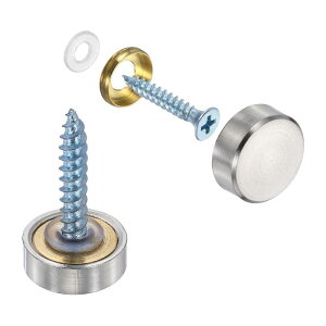 uxcell 6�Z�b�g �X�N�����[�J�o�[�L���b�v�^�J���t���b�g�~���[�p�����l�W�L���b�v �ŔE�L���E�n�[�h�E�F�A�E���z�p ���a14mm�u���b�V���h�V���o�[