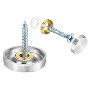 uxcell 16 ˂Jo[Lbv 304XeXX`[~[XN[fReBuLbvJo[lC ŔLn[hEFAݗp~[XN[t@Xi[ a22mm Vo[