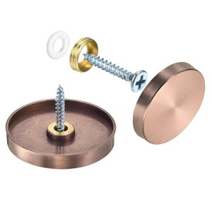 uxcell 16 ˂Jo[Lbv 304XeXX`[~[XN[fReBuLbvJo[lC ŔLn[hEFAݗp~[XN[t@Xi[ a40mm sN