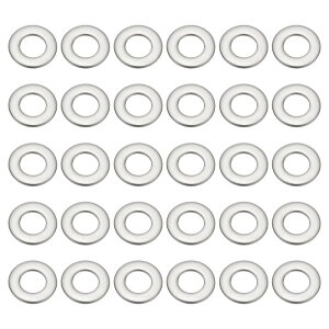 PATIKIL 304�X�e�����X�X�`�[���t���b�g���b�V���[ 50����2/5 ID x 4/5 OD x 0.08 �����̃��^���t�F���_�[���b�V���[ �l�W��{���g�̃A�\�[�g�����g�p�����ȃ��b�V���[