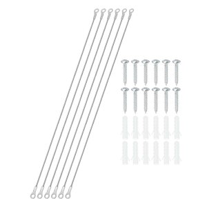 PATIKIL ACbgtXeX[hP[u 0.08" x 20" 2mm x 50cm 6Zbg bNZLeBC[[v }EgplWt Xe[WCg݂艺p