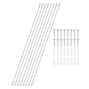 PATIKIL ACbgtXeX[hP[u 0.08" x 39" 2mm x 100cm 8Zbg bNZLeBC[[v }EgplWt Xe[WCg݂艺p