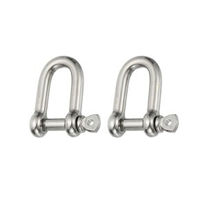 PATIKIL XN[sVbN 6mm 1/4" 220lb 2 316XeX| DVbN }O[h `F[ C[[v AEghA Vo[