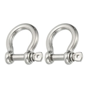 PATIKIL XN[sVbN 12mm 1/2" 1764lb 2 304XeX| {EVbN }O[h `F[ C[[v AEghA Vo[