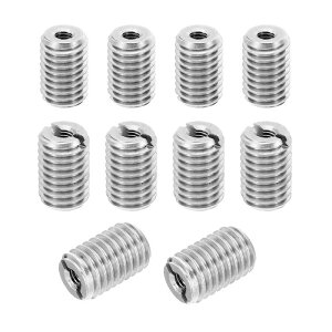 PATIKIL �X���b�h�A�_�v�^�[�X���[�u�k���i�b�g 10��M10x M4x15mm�I�X-���X�C���C���T�[�g�i�b�g�X�N�����[���f���[�T�[�ϊ��X�e�����X�X�`�[���t�@�X�i�[ �V���o�[�g�[��