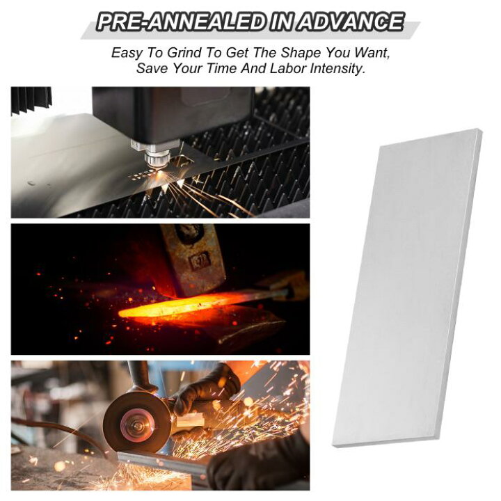 楽天市場】PATIKIL ナイフ用製作用鋼材E52100スチール 4