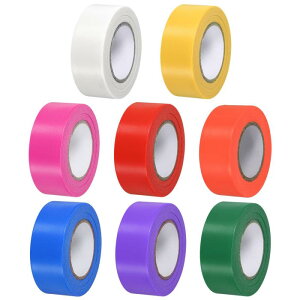 PATIKIL �t���b�O�e�[�v 1.2x98' 8�p�b�N PVC�m���ڒ����l�I���}�[�L���O�e�[�v �� �������E�p���O�g���C�� �s���N ���b�h �I�����W �u���[ �J�[�L �_�[�N�� �p�[�v�� �z���C�g