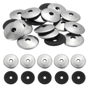 uxcell 70�p�b�N �X�e�����X�X�`�[��EPDM�{���f�b�h�V�[�����O���b�V���[ 1/4 x 1-3/16�l�I�v�����N�b�V�������b�V���[�K�X�P�b�g �{���g�@�B�p�iM6.3x30mm�j