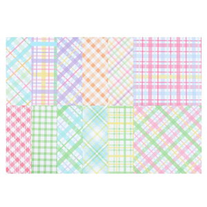 PATIKIL 12x12" XNb vubNpy[p[ 24 ʃ`FbNX^CNtgy[p[ ʐ^W[iDIYJ[hp NGCeBuV[g Jt