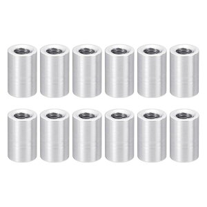 PATIKIL M3�A���~�X�y�[�T�[ 12�̃��^���X�y�[�T�[�A���~�j�E��3 mm ID x 5mm OD x 8mm L �X���b�h�X�y�[�T�[�X�N�����[�X�^���h�I�t���E���h RC�J�[ �h���[�� �}�U�[�{�[�h�p �V���o�[