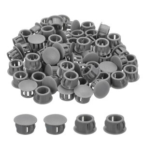 uxcell 78�v���X�`�b�N���v���O11/16x7/16(�ax����)���J�o�[�`���[�u�G���h�L���b�v�ی��p(13 mm)�e�[�u���֎q���v���e�N�^�[�Ƌ�˒I�I�_�[�N�O���[