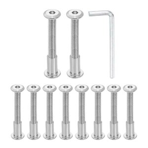 uxcell 10�Z�b�gM6x55mm�w�b�N�X�h���C�u�\�P�b�g�L���b�v�{���g��M6x15mm�i�b�g M4�w�b�N�X�����`�t�� �Ƌ�p�R�l�N�^�{���g����щƋ�p�l�W �Ƌ�p�J�E���^�[�V���N�x���g �V���o�[