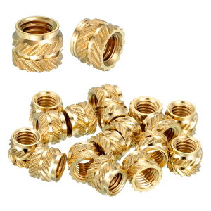 uxcell 25�̃l�W���݃C���T�[�g�A#10-32UNF x 7/32 l x 7.1mm OD ���^�J�̂˂����݃i�b�g ���X�p�˂����݃q�[�g�Z�b�g�C���T�[�g 3D�v�����g���i����уv���X�`�b�N�ޗ��p