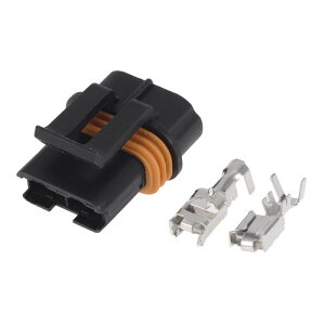 Hihaha 2 Pins Electrical TERMIN-AL Connector Plug for BuickɑΉ / Inner Male and Female Wire Connectors / WatER-Proof Plastic, Tinned Copper 6.3-mm Series / 1 Set.