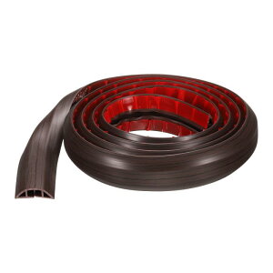 uxcell 8ft�R�[�h�J�o�[�t���AW0.55 x H0.28�C���i�[�`���l��PVC�B�������P�[�u���t���A���C���[�n�C�_�[���C���[�J�o�[�v���e�N�^�[ �P�[�u���g���b�v�P�[�u���Ǘ���h�����߂̖ؐ��u �� �b�N