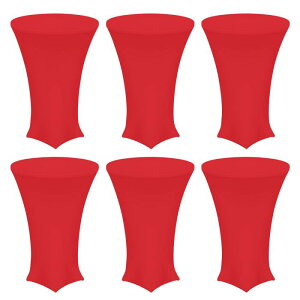 uxcell 6�� ���E���h�J�N �e���e�[�u���N���X 32 x 43 �n�C�{�[�C �X�p���f�b�N�X �X�g���b�` �J�N �e���e�[�u���J�o�[ �t�B�b�g�����n�C�g�b�v�e�[�u�� �o�[ �E�F�f�B���O �p�[�e�B�[�p�i�ԁj