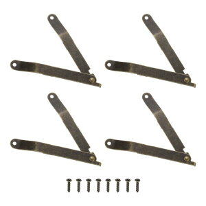 uxcell 4̊W܂肽݃T|[gqW Ƌؐ΃P[X`FXgLrlbgp8̃lWt uYi܂肽܂ꂽ3.8"/97mm v[g0.4"/11mmj